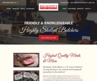 Baumannsfinemeats.com(Baumann’s Fine Meats) Screenshot