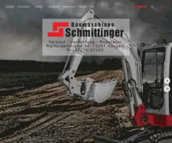 Baumaschinenschmittinger.de(Raiffeisenstraße 14) Screenshot