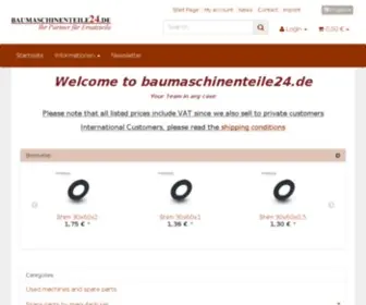 Baumaschinenteile24.de(Zähne) Screenshot