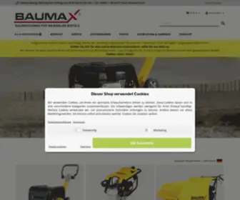 Baumax-Baumaschinen.de(Baumax Baumaschinen: Rüttelplatten) Screenshot