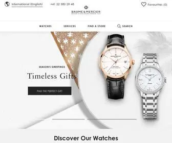 Baume-ET-Mercier.com(Luxury Watches) Screenshot