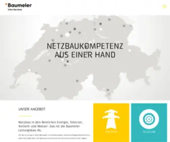 Baumeler-Leitungsbau.ch(Baumeler AG) Screenshot