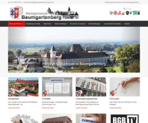 BaumGartenberg.at(Marktgemeinde Baumgartenberg) Screenshot