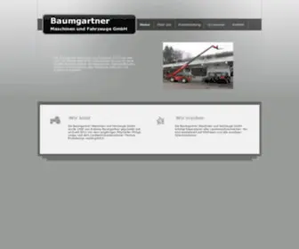 BaumGartner-Maschinen.ch(Baumgartner Maschinen und Fahrzeuge GmbH) Screenshot