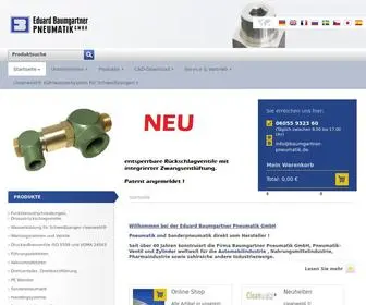 BaumGartner-Pneumatik.de(Baumgartner Pneumatik GmbH) Screenshot