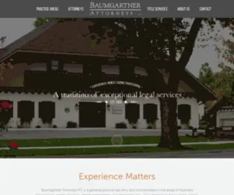 BaumGartnerattorneys.com(Baumgartner Attorneys PC) Screenshot