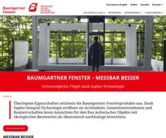 BaumGartnerfenster.ch(Baumgartner Fenster) Screenshot