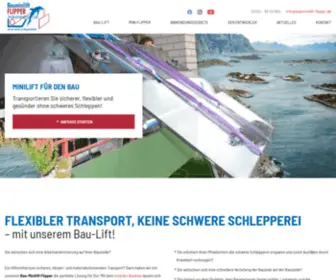 Bauminilift-Flipper.de(Mobiler Baulift) Screenshot