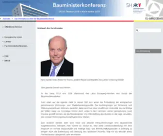 Bauministerkonferenz.de(IS-Argebau) Screenshot