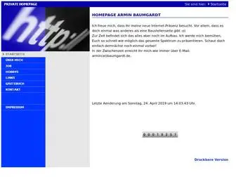 Baumix.net(Homepage Armin Baumgardt) Screenshot