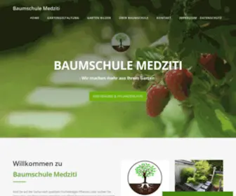 Baumschule-Medziti.at(Willkommen bei Baumschule MEDZITI) Screenshot