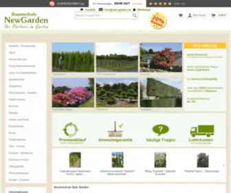 Baumschule-Newgarden.de(Über 10.000 verschiedene Gartenpflanzen günstig in Top) Screenshot