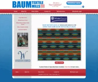 Baumtextilemills.com(Baum Textile Mills) Screenshot