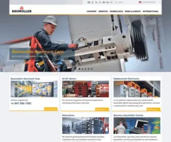 Baumueller-Services.com(Ihr Partner in der industriellen Instandhaltung) Screenshot