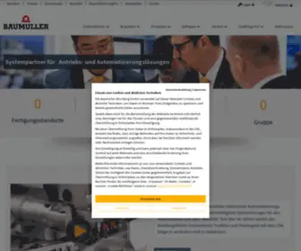 Baumueller.de(Automatisierungslösungen) Screenshot