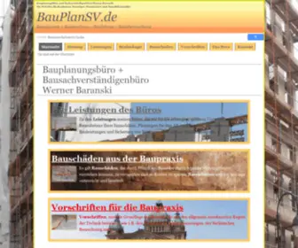 Bauplansv.de(Bauplanungsbüro Baranski aus Leipzig in Sachsen) Screenshot