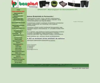 Bauplast.hu(BAUPLAST Kft. :: mĹąanyag ágyásszegély) Screenshot