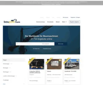 Baupool.com(Der Marktplatz für Baumaschinen) Screenshot