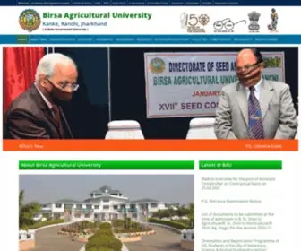 Bauranchi.org(Birsa Agricultural University) Screenshot
