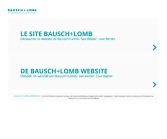 Bausch-Lomb.be(Bausch) Screenshot