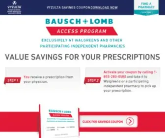 Bauschaccessprogram.com(LOMB Access Program) Screenshot