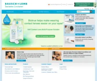 Bausch.ca(The official home page of Bausch + Lomb Canada) Screenshot