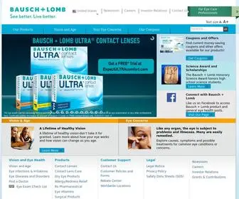 Bausch.com(Bausch + lomb) Screenshot