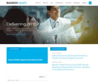 Bauschhealth.com(Bausch Health) Screenshot