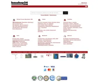 Baushop24.com(Garten Hochbau Dach Werkstatt Wohnen tbk) Screenshot