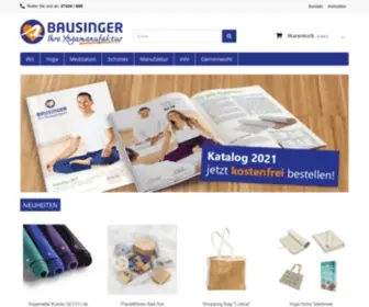 Bausinger.de(Bausinger Yogamanufaktur) Screenshot