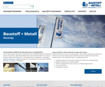 Baustoff-Metall.si(Spuščeni) Screenshot