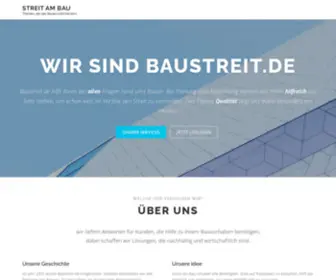 Baustreit.de(Themen, die das Bauen erleichertern) Screenshot