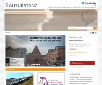 Bausubstanz.de(Zeitschrift) Screenshot