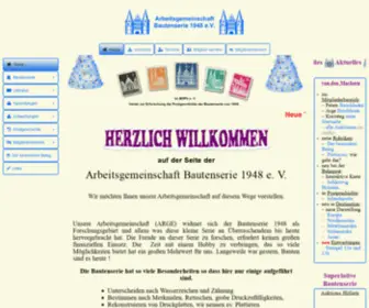 Bautenserie1948.de(ARGE Bautenserie 1948 e.V) Screenshot