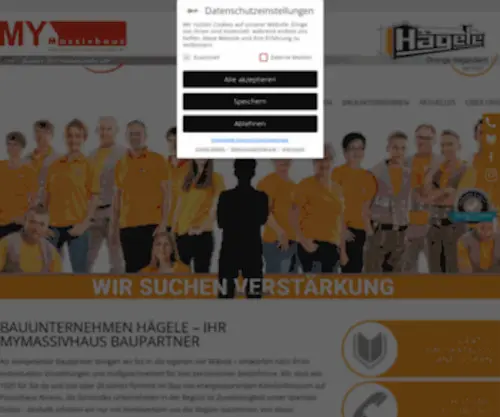Bauunternehmen-Haegele.de(#orangebegeistert) Screenshot
