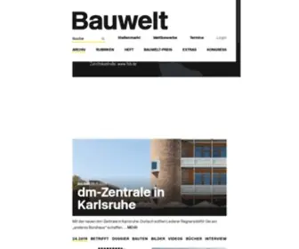 Bauwelt.de(Archiv) Screenshot