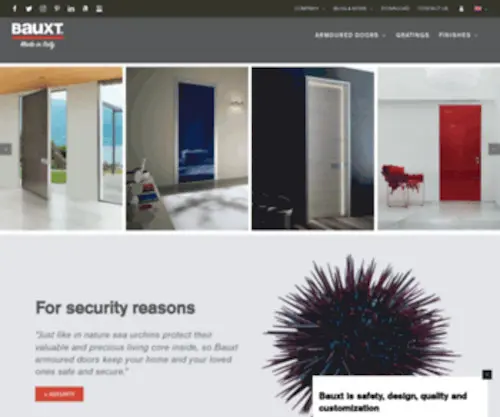Bauxt.com(Porte blindate Bauxt) Screenshot