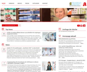 Bav-Bayern.de(Bayerischer Apothekerverband) Screenshot