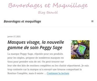 Bavardagesetmaquillage.com(Bavardages et maquillage) Screenshot