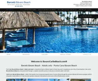 Bavarocaribebeach.com(Barcelo Bávaro Beach) Screenshot