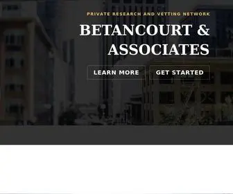 Bavettingservices.com(Betancourt and Associates Private Vetting and Reserach Network) Screenshot