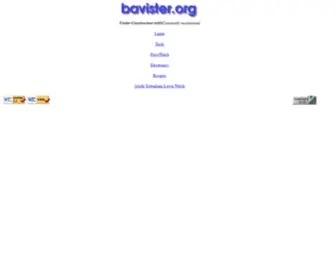 Bavister.org(Home Page) Screenshot