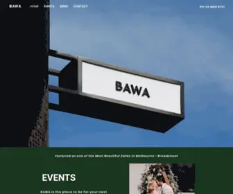 Bawacafe.com.au(BAWA Café) Screenshot