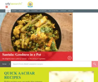 Bawarchi.com(Largest collection of healthy Indian veg recipes and non) Screenshot