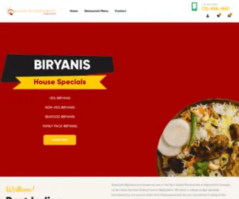 Bawarchialpharettaga.com(Bavarchi Restaurant) Screenshot