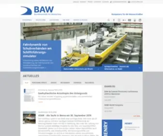 Baw.de(Die Bundesanstalt für Wasserbau (BAW)) Screenshot