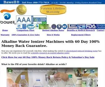 Bawellwaterionizers.com(Water Ionizer Alkaline Machine Benefits Filter System Reviews) Screenshot