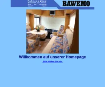 Bawemo.de(BAWEMO Wohnmobile Erlangen Motorhomes Wohnwagen) Screenshot