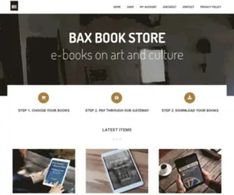 Baxbooks.eu(Bax Book Store) Screenshot