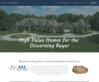 Baxcustomhomes.com(Bax Custom Homes) Screenshot